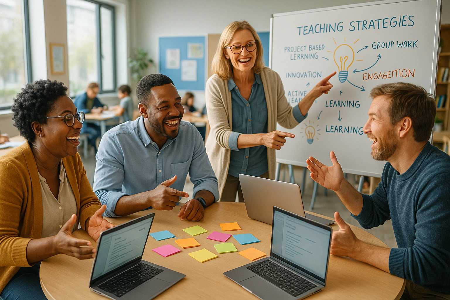 Educator at work