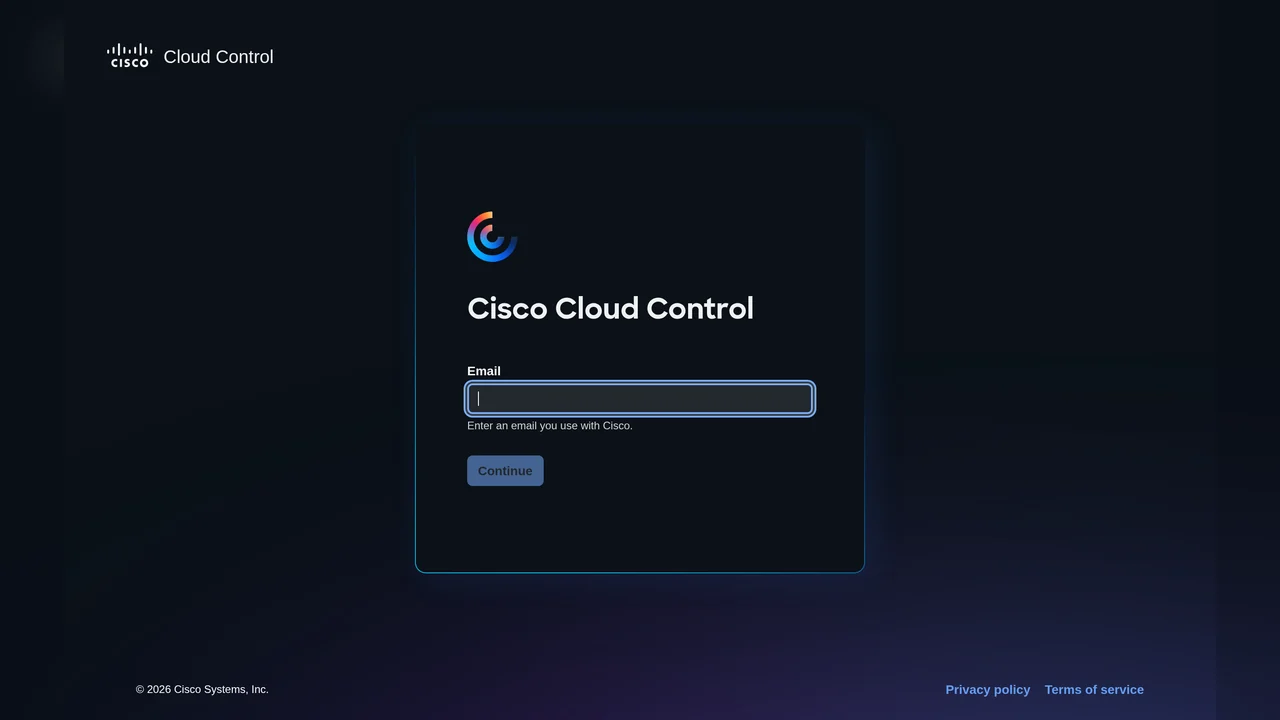 Cisco Cloud Control