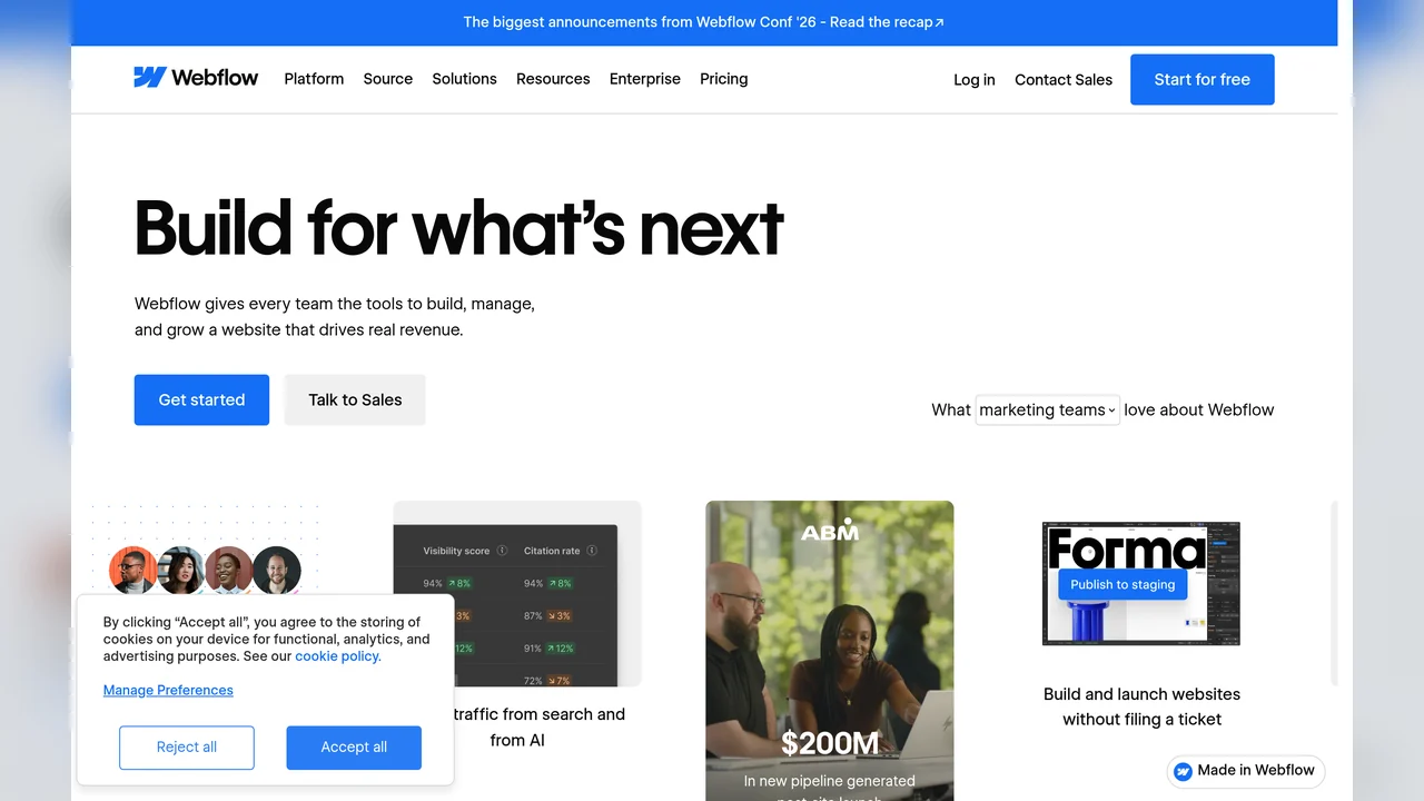 Webflow Source